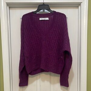 I R O Paris - Grunge, slouchy & distressed v-neck sweater - size - medium